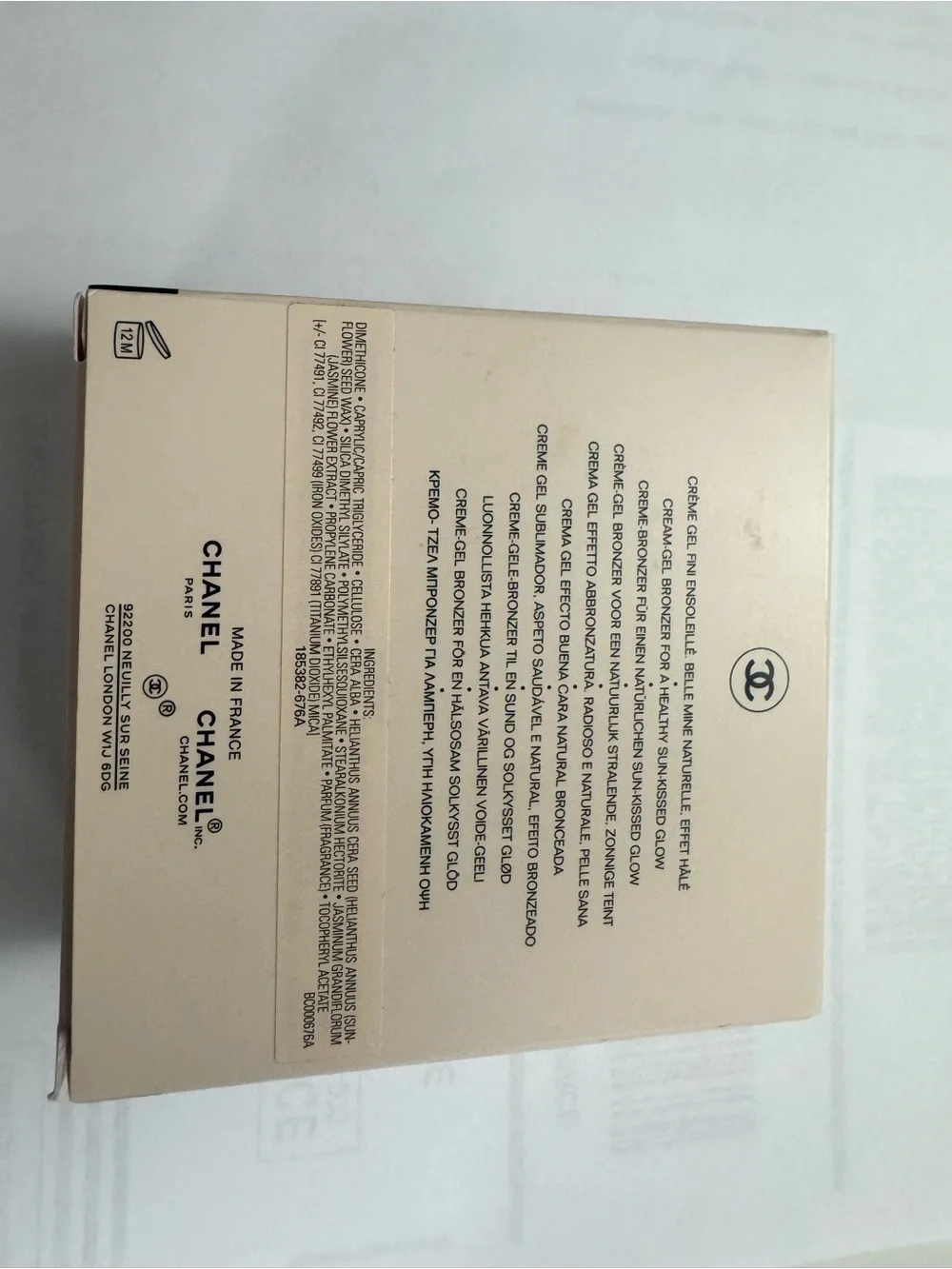 CHANEL Les Beiges Healthy Glow Bronzing Cream - Beige and Black Packaging